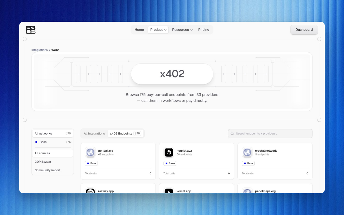 B3OS public x402 integration page