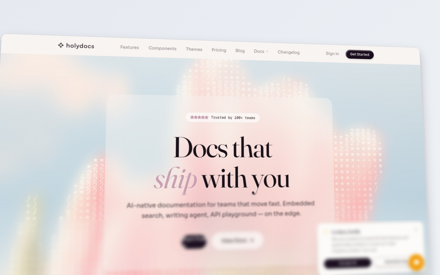 HolyDocs home page