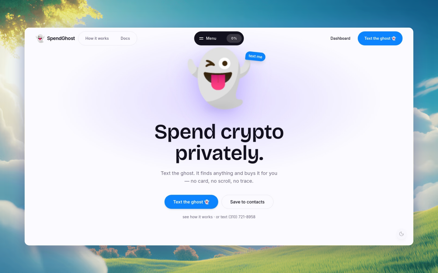 The SpendGhost website