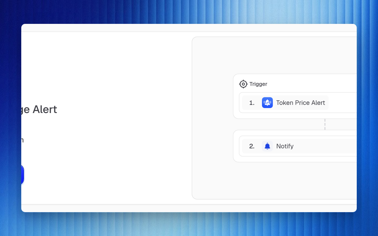 B3OS template detail header showing template metadata and reusable workflow steps