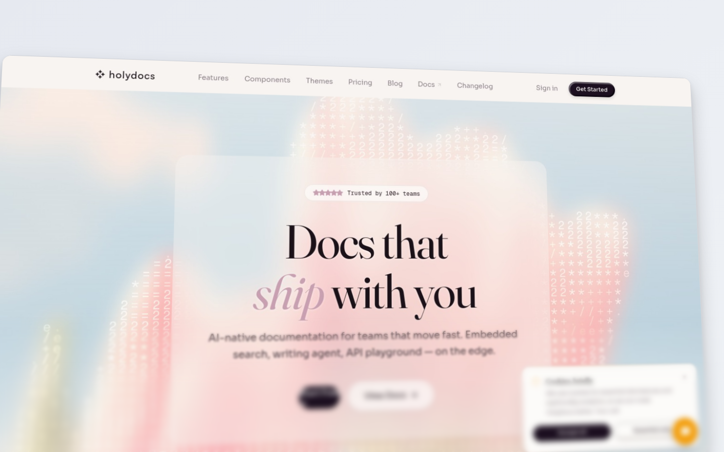HolyDocs home page